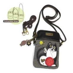 Women's Chala, Fat Cat Cell Phone Crossbody -Anuschka shop 1 2435784 ZM 5