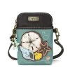 Chala, Sand Dollar Cell Phone Crossbody
