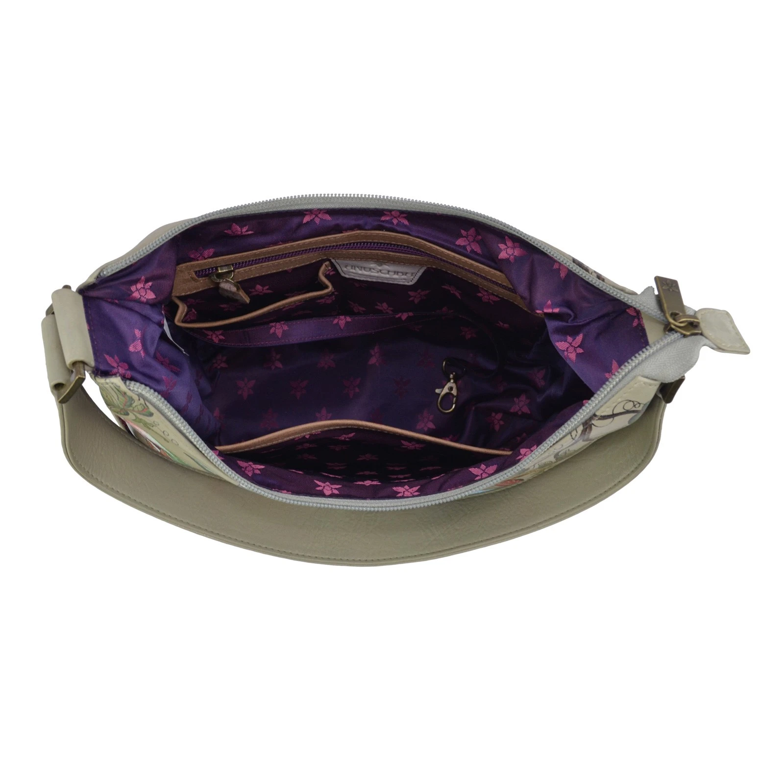 Women's Anuschka, Classic Hobo Purse 6 Women's Anuschka, Classic Hobo Purse - Image 4