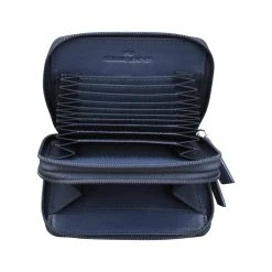 Intercontinental Leather Ind Women's ILI, Double Zip Credit Card Holder -Anuschka shop 1 2546685 ZM 2