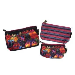 Women's Sun N Sand, Laurel Burch Fantasticats 3 Piece Cosmetic Bag Set